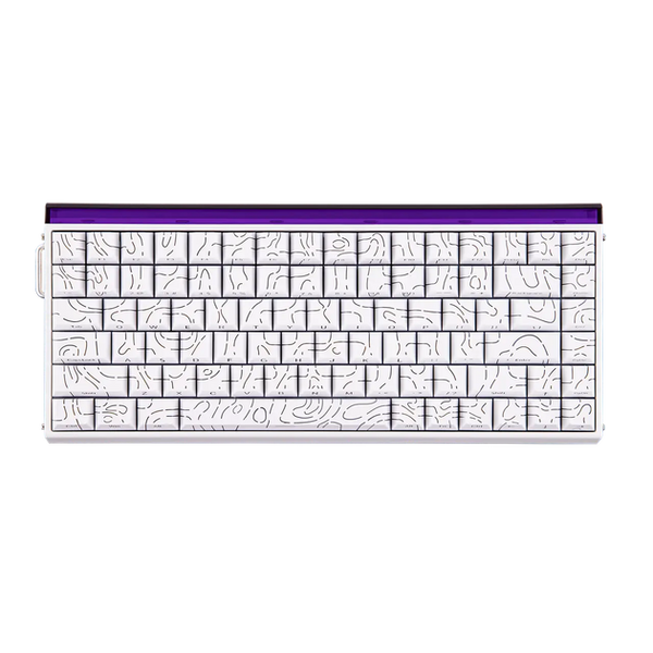 Игровая магнитная клавиатура Aula Hero 84 / Проводное подключение / Black King Switch / White Lines 684 фото