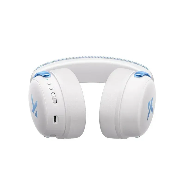 Навушники MCHOSE V9 Pro / Бездротова ігрова гарнітура / 2.4G / Bluetooth з мікрофоном / White Blue 137 фото