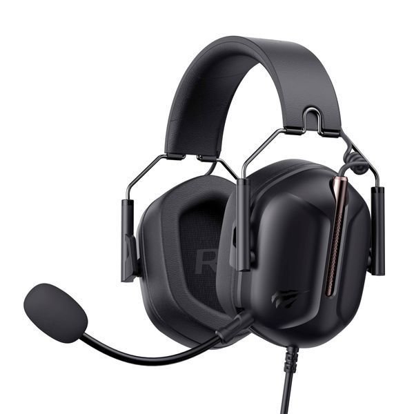 HAVIT HV-H2033d Black - ігрова гарнітура з 50 мм драйверами та знімним мікрофоном 105 фото