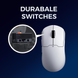 Игровая беспроводная мышь MCHOSE A5 v2 Ultra / Сенсор PAW3395 / Три режима подключения / 26 000 DPI / White 231 фото 3