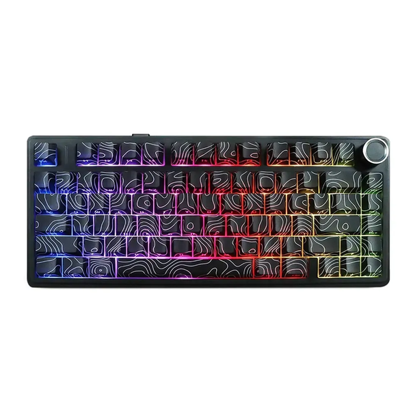 Игровая механическая клавиатура AULA F75 / Три режима подключения / Seiya Switch / Black  Lines 120 фото