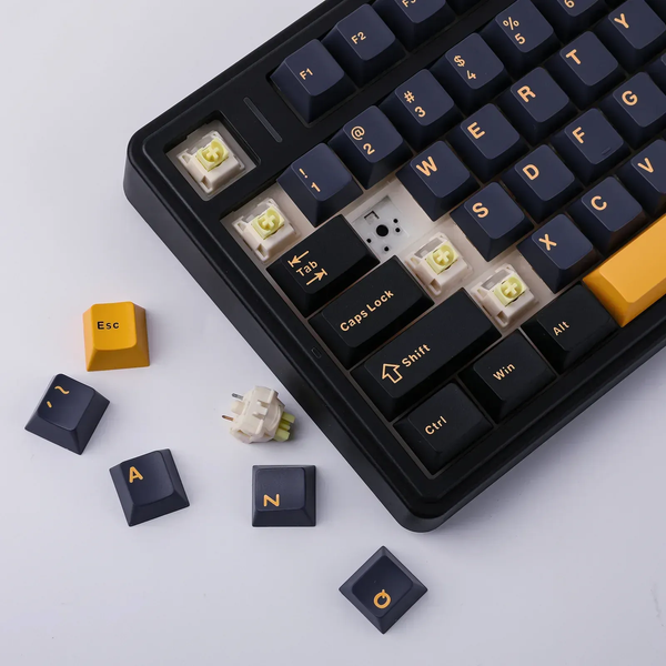 Игровая механическая клавиатура AULA F75 / Три режима подключения / Leobog Axis Reaper Switch / Dark Blue  298 фото