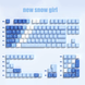 Кастомні PBT кейкапи New Snow Girl 129 шт. / для механічних та магнітних клавіатур / Blue KC-5009 фото