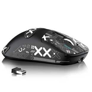 Игровая беспроводная мышка Attack Shark X3MAX / Три режима подключения / 42000DPI / Сенсор PAW3950 / Black 486 фото