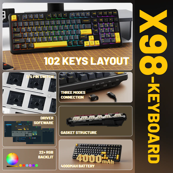 Игровая механическая клавиатура ATTACK SHARK X98 81 фото