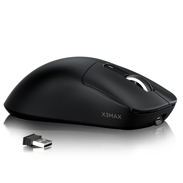 Ігрова бездротова мишка Attack Shark X3MAX / Три режими підключення / 42000DPI / Сенсор PAW3950 / Black 486 фото
