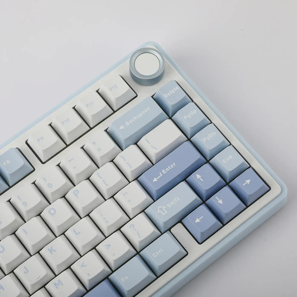 Ігрова механічна клавіатура AULA F75 / Три режими підключення / Greywood V3 Switch / Blue White  216 фото