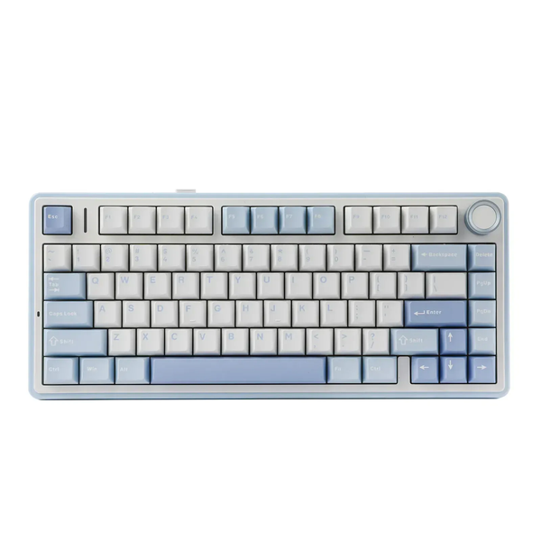 Ігрова механічна клавіатура AULA F75 / Три режими підключення / Greywood V3 Switch / Blue White  216 фото