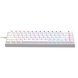 Ігрова механічна дротова клавіатура Ajazz NK68 / Red Switch / 65% / RGB / White 522 фото 4