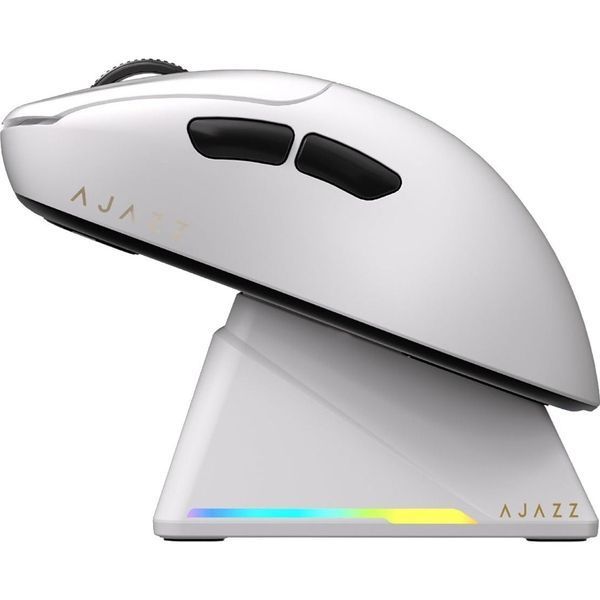 Ігрова мишка Ajazz 179 Apex / Три режими підключення / Cенсор PAW3950 / З док-станцією та екраном / White 273 фото