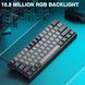 Игровая магнитная проводная клавиатура AULA WIN60 HE PRO / 60% / Hall Effect / Rapid Trigger / Semantic Magnetic Switch / Grey 353 фото 4