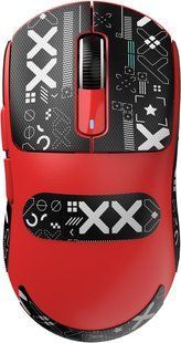 Игровая мышка ATTACK SHARK X3 / Три режима подключения / Сенсор PAW3395 / 49 г / Red 191 фото