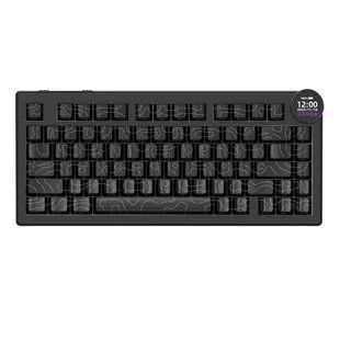 Беспроводная механическая клавиатура Ajazz AK820 V2 Pro / Три режима подключения / White Peach Switch / TFT Экран / Black AJ-820-V2-PRO фото