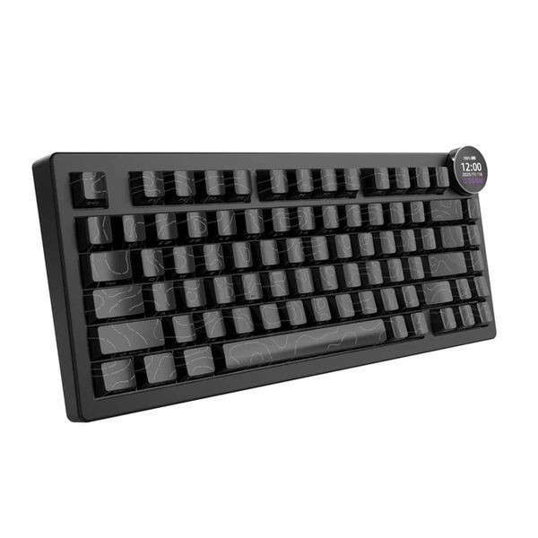 Беспроводная механическая клавиатура Ajazz AK820 V2 Pro / Три режима подключения / White Peach Switch / TFT Экран / Black AJ-820-V2-PRO фото