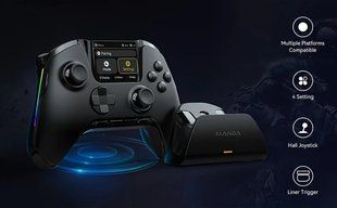 Бездротовий геймпад Manba One V2 Wireless Controller / Дисплей / RGB-підсвітка / Hall Effect / Black MN-ONE-V2 фото