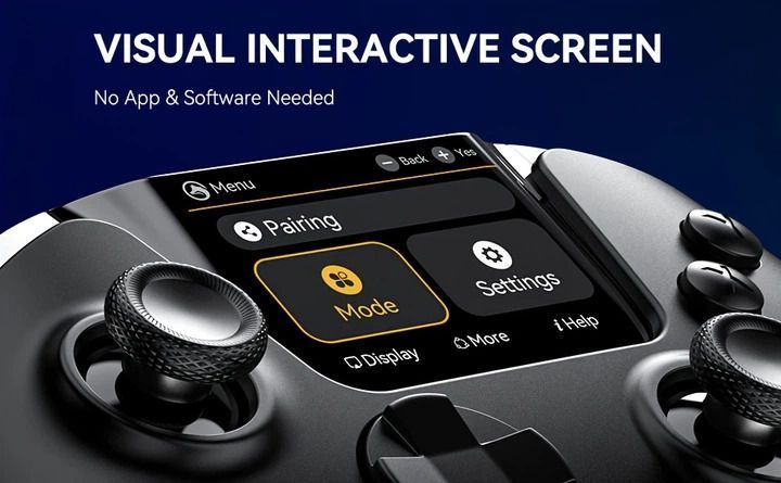 Бездротовий геймпад Manba One V2 Wireless Controller / Дисплей / RGB-підсвітка / Hall Effect / Black MN-ONE-V2 фото
