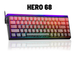Магнітна клавіатура AULA HERO 68 HE / 60% / Дротове підключення / Sea Emperor Magnetic Switch / Red Lines 539 фото 2