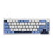 Игровая механическая проводная клавиатура Ajazz Ak690 / 68 клавиш / Hot-Swap / RGB / Melard Switch MC / White Blue 580 фото 2