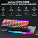 Магнітна клавіатура AULA HERO 68 HE / 60% / Дротове підключення / Sea Emperor Magnetic Switch / Red Lines 539 фото 3