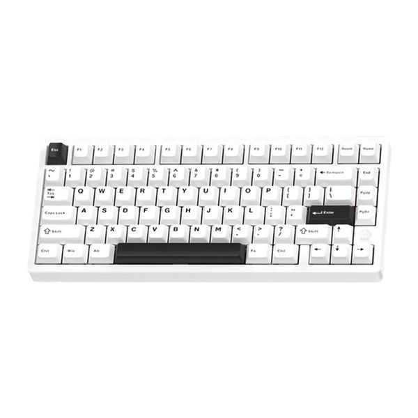 Игровая механическая клавиатура WOBKEY RAINY 75 PRO / Три режима подключения / Kailh Cocoa Switches / White 458 фото
