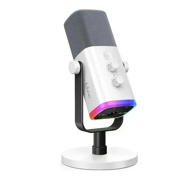Ігровий мікрофон Fifine AmpliGame AM8 / XLR / USB / White 215 фото