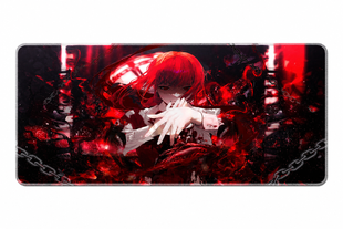 Великий ігровий килимок для миші Chainsaw Man Makima Crimson Chaos / 900&times;400&times;3 мм / аніме-дизайн / для миші та клавіатури / Red Black MP-431 фото