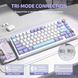 Игровая беспроводная механическая клавиатура Attack Shark X820 Ultra / Три режима подключения / Pre-Lubed Linear Switch / White 496 фото 3