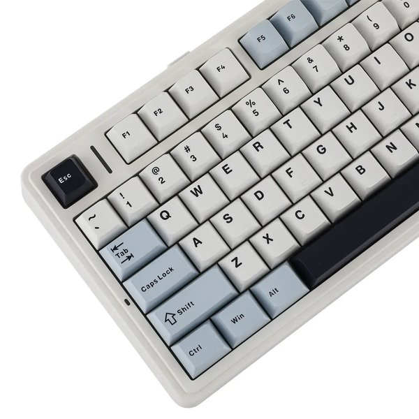 Ігрова механічна клавіатура AULA F75 / Три режими підключення / Leobog Axis Reaper Switch / White  5 фото