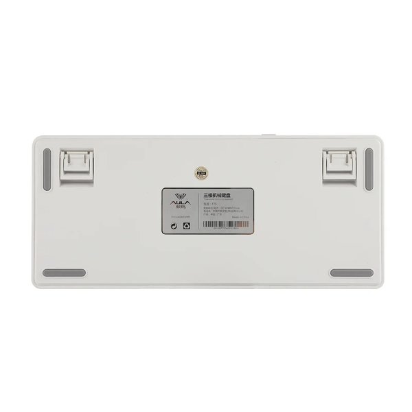 Ігрова механічна клавіатура AULA F75 / Три режими підключення / Leobog Axis Reaper Switch / White  5 фото
