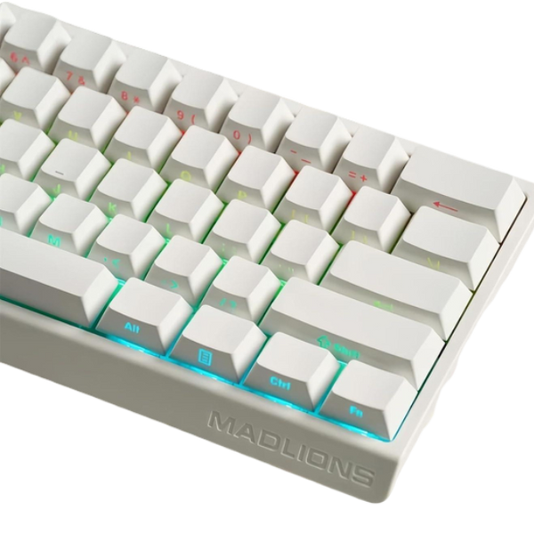 Игровая магнитная клавиатура Madlions MAD 68 HE / Проводное подключение / Magnetic Switch / White 112 фото