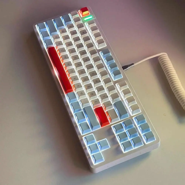 Ігрова дротова механічна клавіатура Kondor Orion Classic / Дротове підключення / Grey Silent Switch / White 557 фото