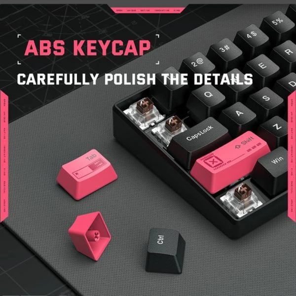 Ігрова дротова механічна клавіатура Onikuma G55 / Tea Switch / RGB / 60% / Black 359 фото