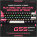 Ігрова дротова механічна клавіатура Onikuma G55 / Tea Switch / RGB / 60% / Black 359 фото 6
