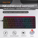 Ігрова механічна дротова клавіатура Ajazz NK68 / Red Switch / 65% / RGB / Black 54800 фото 3