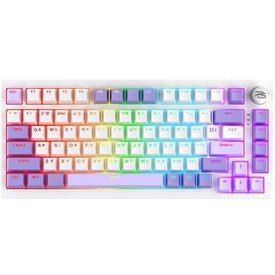 Бездротова клавіатура Proove Gaming Coupe / Eng+Ukr / Три режими підключення / Huano Kobe Switch / White/Purple WKCP00022404 фото
