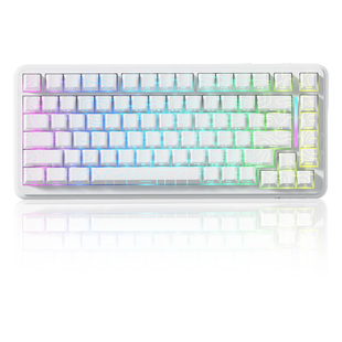 Игровая магнитная клавиатура Attack Shark X82 Pro / Три режима подключения / Magnetic Switch / White 94 фото