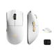Беспроводная игровая мышь MCHOSE K7 Ultra / Три режима подключения / PAW3950 / 42 000 DPI / White Golden 200 фото