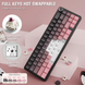 Ігрова механічна клавіатура Attack Shark X66 / 60% / Три режими підключення / Strawberry Switch / Pink 306 фото 7