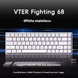 Игровая проводная магнитная клавиатура VTER fighting68 / 8K / Magnetic Switch / White 342 фото 1