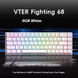 Игровая проводная магнитная клавиатура VTER fighting68 / 8K / Magnetic Switch / White 342 фото 2