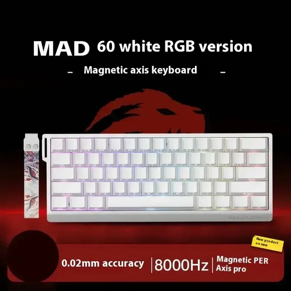 Ігрова дротова клавіатура Madlions MAD 60 HE RGB 60% Hall-Effect 260 фото