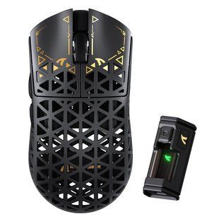Игровая мышка ATTACK SHARK R5 Ultra / Три режима подключения / PAW3950MAX / Carbon Fiber / 39 г / Black 48 фото