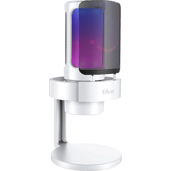 Ігровий студійний конденсаторний мікрофон FIFINE A8W / AmpliGame / RGB  319 фото