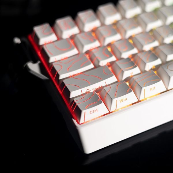 Ігрова дротова магнітна клавіатура GK GAMAKAY x NaughShark NS68 / Rapid Trigger / 65% / Hall Effect / White 332 фото