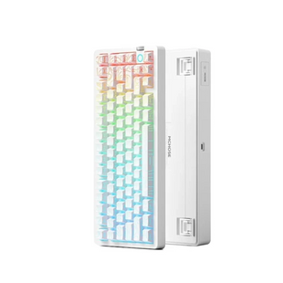 Ігрова механічна клавіатура Mchose G75 V2 / Три режими підключення / Ice Blue Switch / White 278 фото