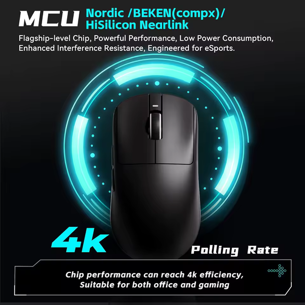 Ігрова бездротова миша VGN VXE Dragonfly R1 S / Чотири режими підключення / Сенсор Xhero AI / 1K / Black VXE-R1S-1 фото