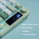 Ігрова мембранна клавіатура Womier DK75 / Три режими підключення / OLED Screen / Green  424 фото 3