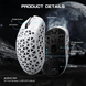 Игровая мышка ATTACK SHARK R5 Ultra / Три режима подключения / PAW3950MAX / Carbon Fiber / 39 г / White 49 фото 5