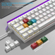 Ігрова механічна дротова клавіатура Womier WK68 Pro / 60% / Hot-swappable / White 425 фото 2