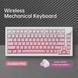 Ігрова механічна клавіатура Akko 5075 V3 / Три режими підключення / Frost Pink Switch / Pink 591 фото 2